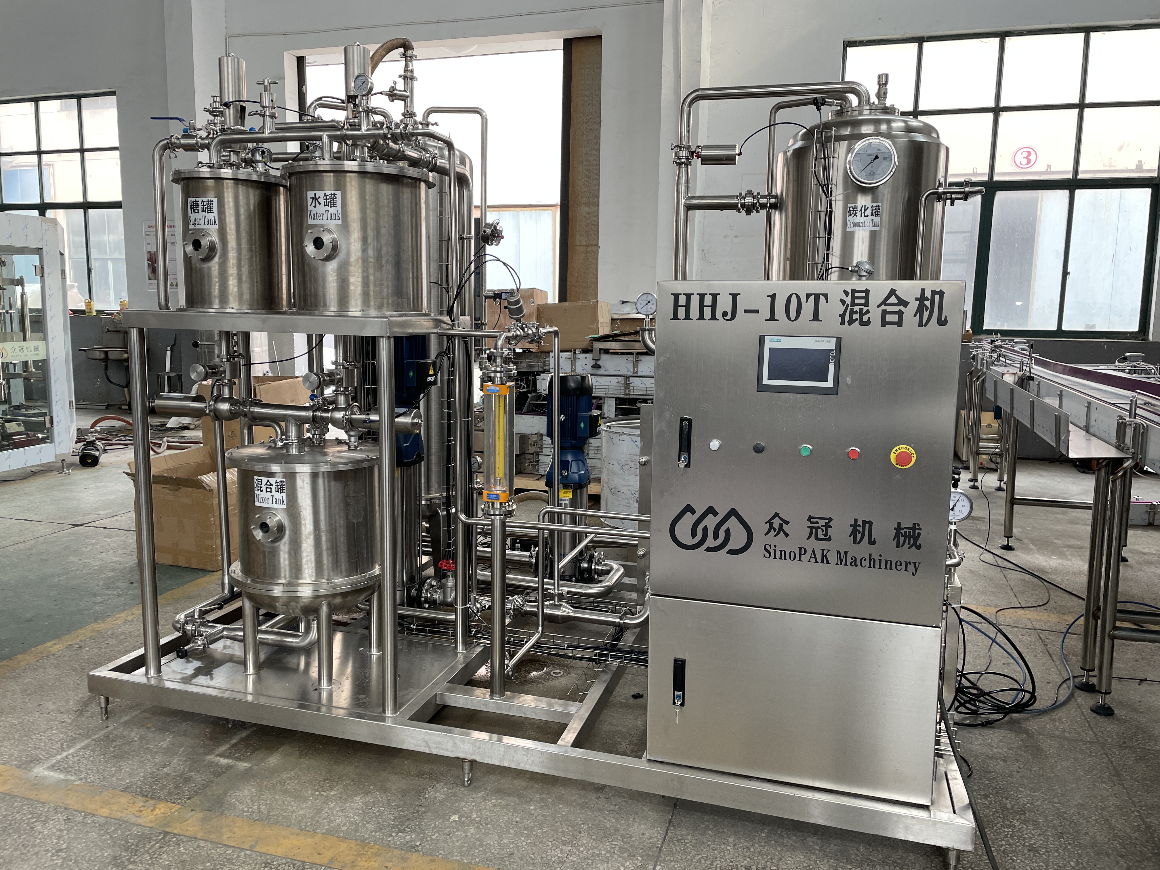 Carbonated soft drink preparing system