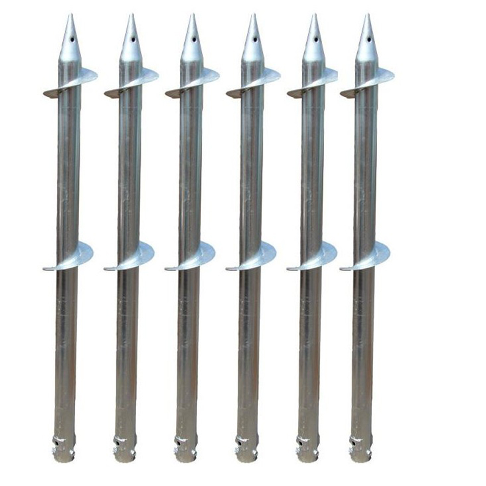 Steel Ground Screw anchors helical spiral Anchor piles for solar panel
