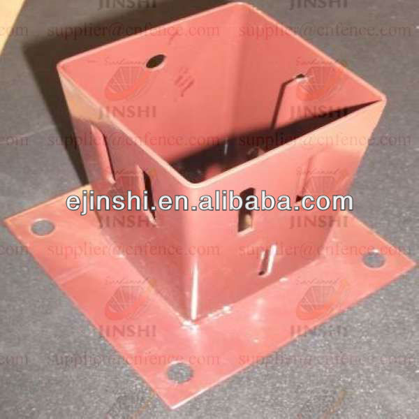 galvanized Wedge Grip pole ground plate for Flag Poles support