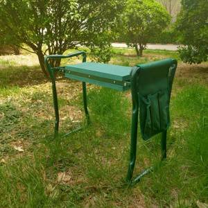 Metal folding garden tools chair seat garden kn...