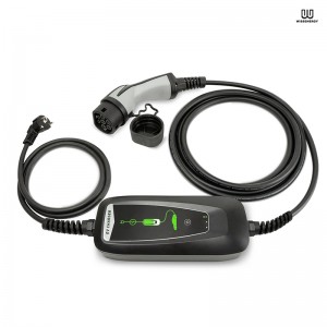 Încărcător portabil EV Mode 2 (2,3KW, 10A monofazat) mufă Schuko și conector tip 1/2 (cablu de 16 ft/5 m)