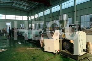 Wholesale ODM Upvc Cpvc Pvc Pipe Making Machine Pvc Pipe Extrusion Line With Conical Twin Screw Extruder