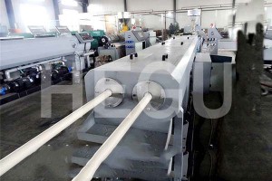 OEM Factory for Automatic Pvc Double Screw Tube Extruder Fabrication Production Line Extruding Machine