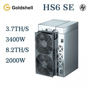 Đồng xu Goldshell HS6 SE 3.7T Blake2b HNS mới và công cụ khai thác Asic 8.22T Sia coin