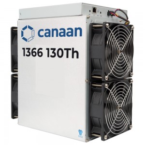 Kanaana Avalon A1366 130TH/s 3250W Bitcoin Miner