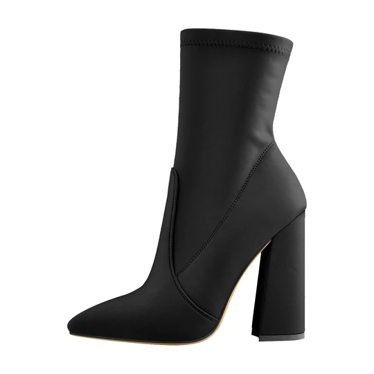 Low Heel Winter Women Leather Ankle Boots