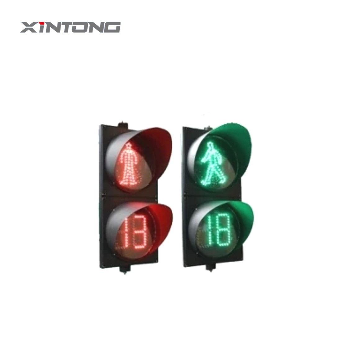 Semáforo com temporizador de contagem regressiva LED vermelho verde 12v
