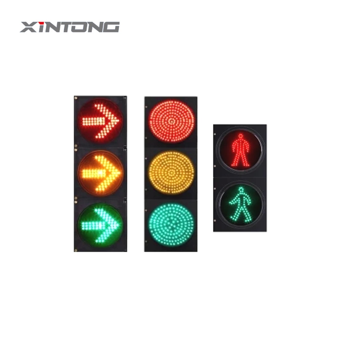 Triple right turn traffic lights