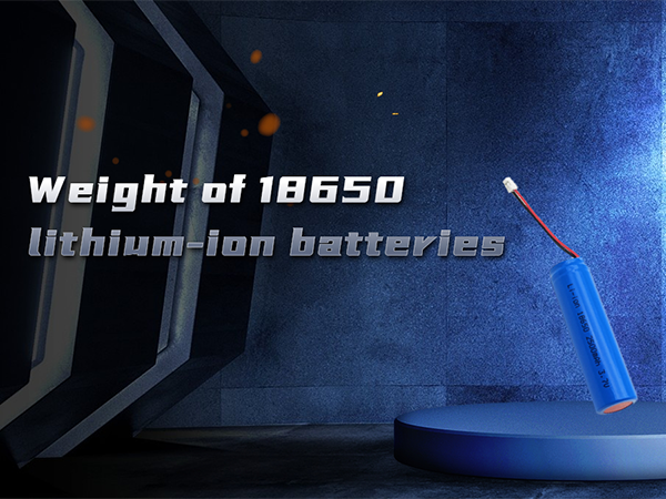 Vekt på 18650 litium-ion-batterier