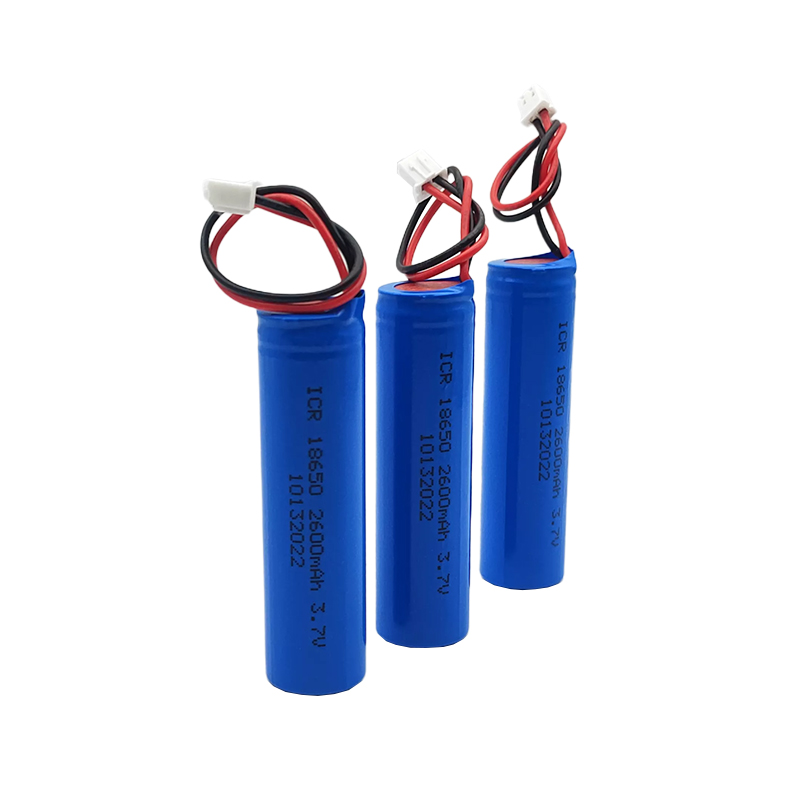 3.7V litiozko bateria zilindrikoa, 18650 2600mAh, bizarra-bateria