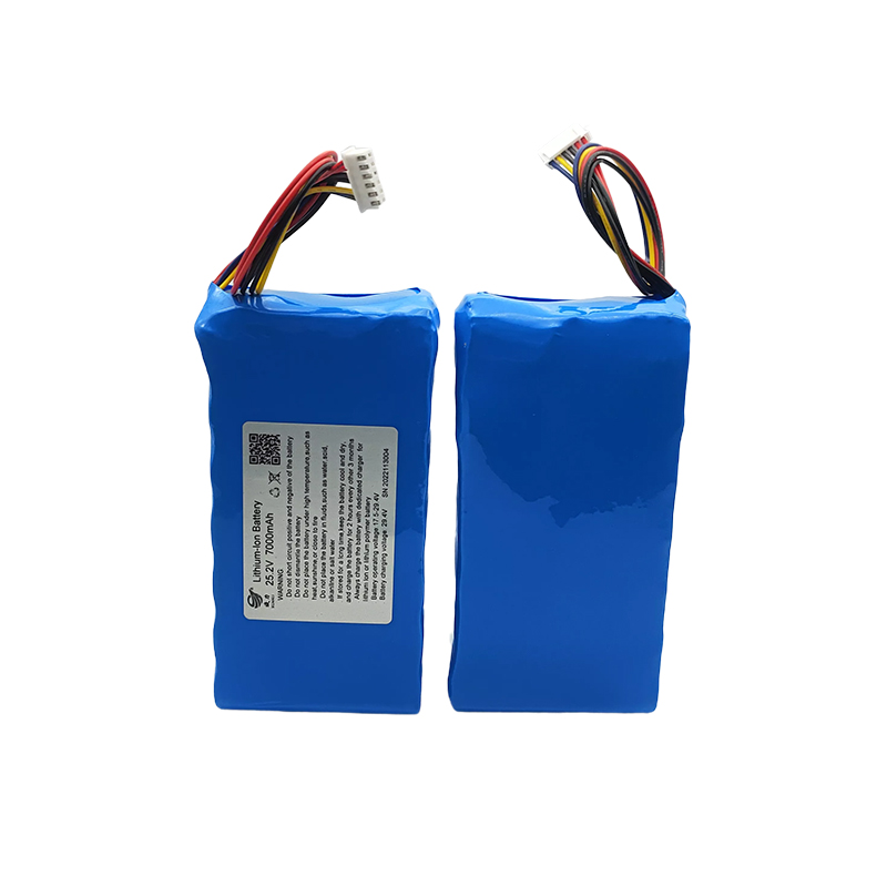 25.2V Cylindrical lithium batterie 18650 7000mAh