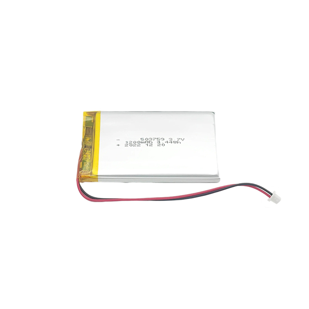 3.7V Litio polimerozko bateria paketeak, 503759 1200mAh litiozko bateria karratua