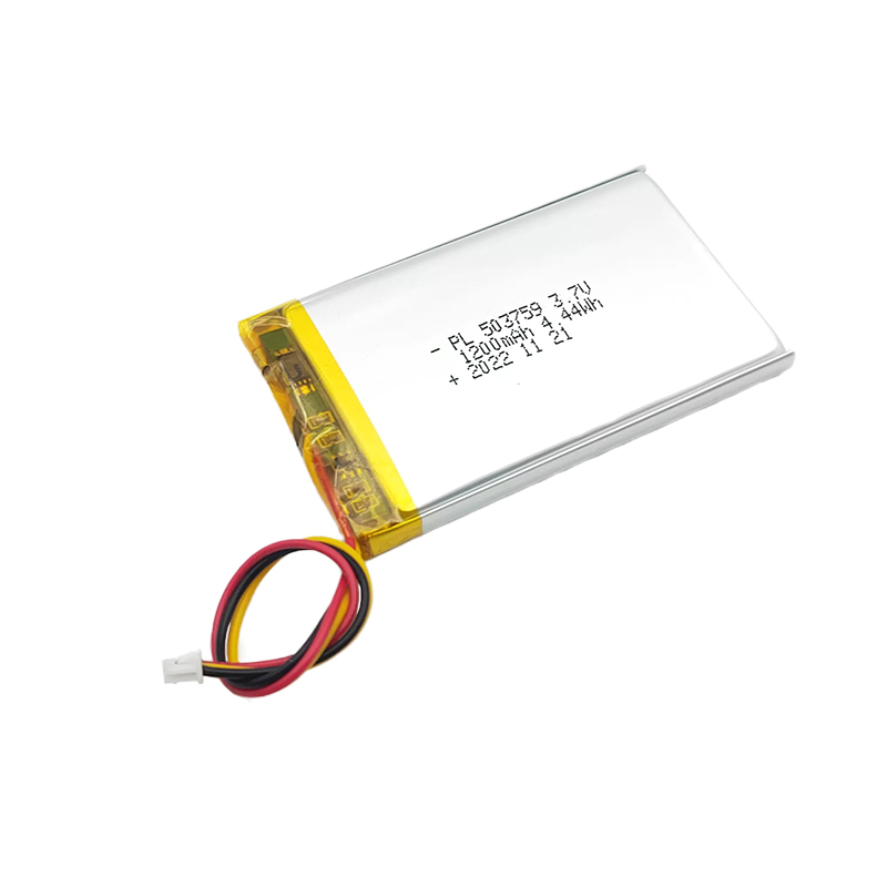 3.7V Lithium polymer bateria fonosana, 503759 1200mAh Square Lithium bateria