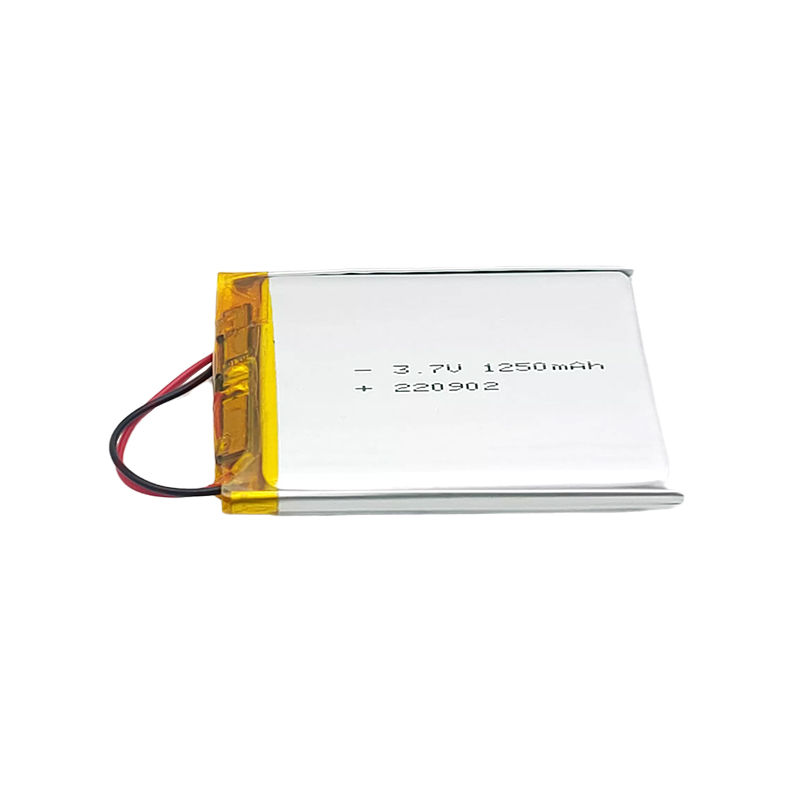 Baterai polimer litium 3.7V, baterai litium persegi 083448 1250mAh