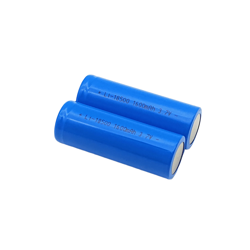 3.7V litiozko bateria zilindrikoa, 18500 1600mAh 3.7V tolesgarria eltxo-bateria elektrikoa