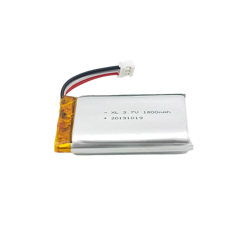 Paket baterai polimer lithium suhu tinggi 3.7V, baterai lithium persegi 103450 1800mAh