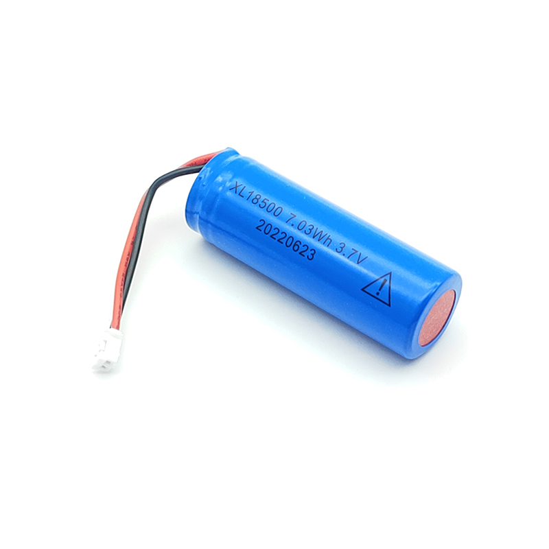 3.7V litiozko bateria zilindrikoa, 18500 1900mAh