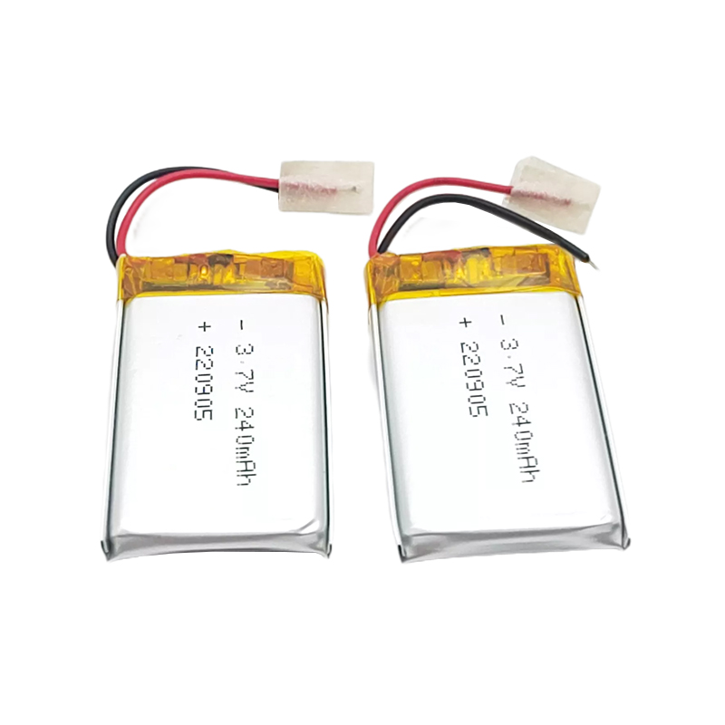Paket baterai polimer litium 3.7V, 402035 240mAh