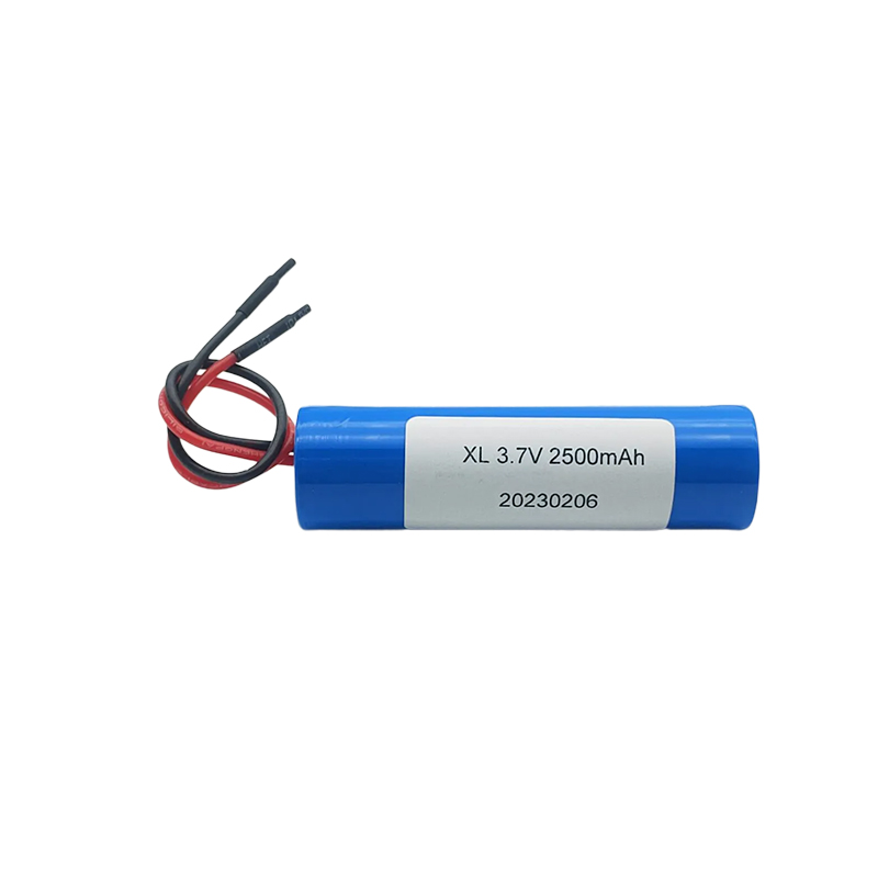 3.7V Cylindrical Lithium Battery, 18650 2500mAh 3.7V Microphone Lithium Battery