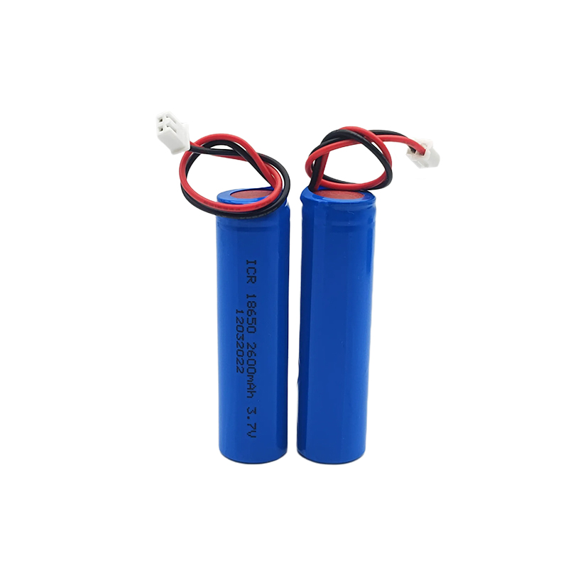 3.7V cylindrical lithium batterie, 18650 2600mAh