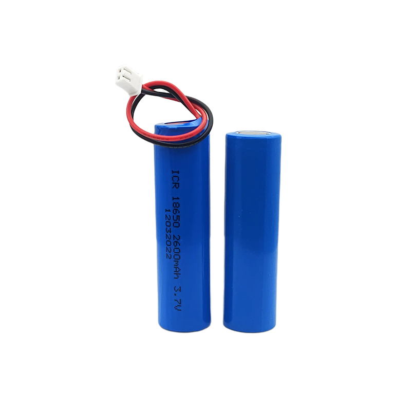 3.7V cylindrical lithium batterie, 18650 2600mAh
