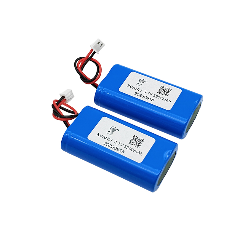 Baterai lithium silinder 18650, baterai lithium 5200mAh 3.7V
