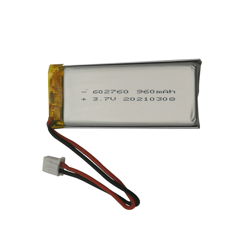 باتری لیتیوم پلیمری 602760 3.7 ولت 960 میلی آمپر ساعت برای ماساژور دهانه رحم