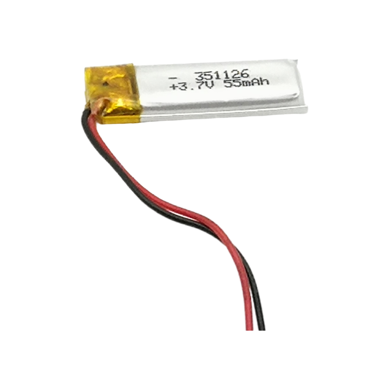 351126 3,7 V 55 mAh Litio polimerozko bateria paketeak