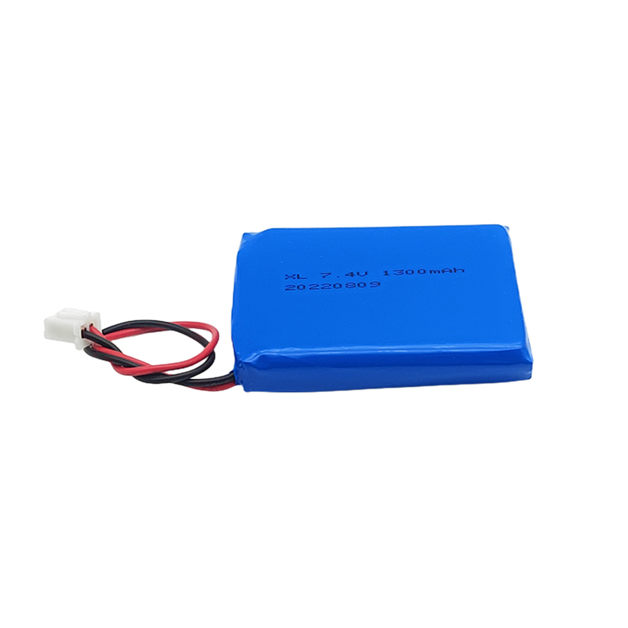 7.4V Lithium polymer bateria fonosana, 803450 1300mAh Square Lithium bateria