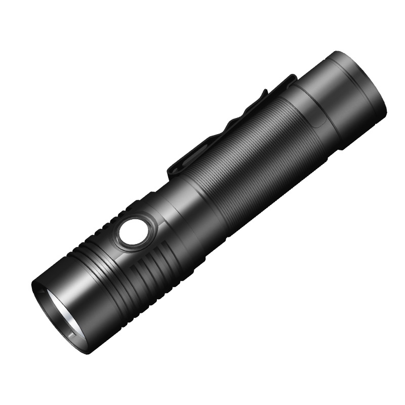 Ūdensizturīgs kempinga āra kabatas lukturītis 1200 lūmenu lukturītis ar taktiski uzlādējamu l8650 bateriju Piedāvātais attēls