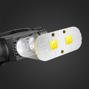 Dobíjecí kempingová svítilna s novým designem pro outdoorové čelovky pro rybaření a lov