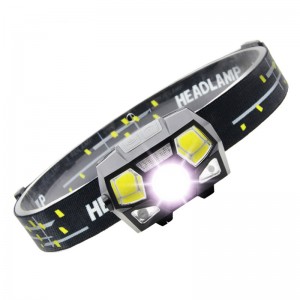 6 Modes Motion Sensor Cob XPE Led Headlamp with Built-in Battery Type-C Rechargeable Head Lamp Malamalama galue ma le 230 Wide Beam