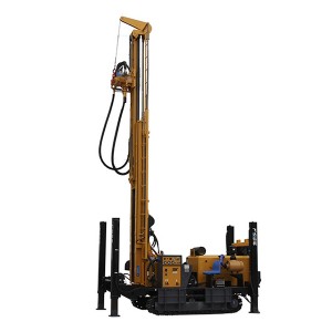 FY500 crawler mounted diesel engine driven borehole DTH pneumatic water drilling rig machine well drilling rig