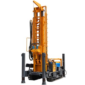 FY680 crawler mounted diesel engine driven borehole DTH pneumatic water drilling rig machine well drilling rig