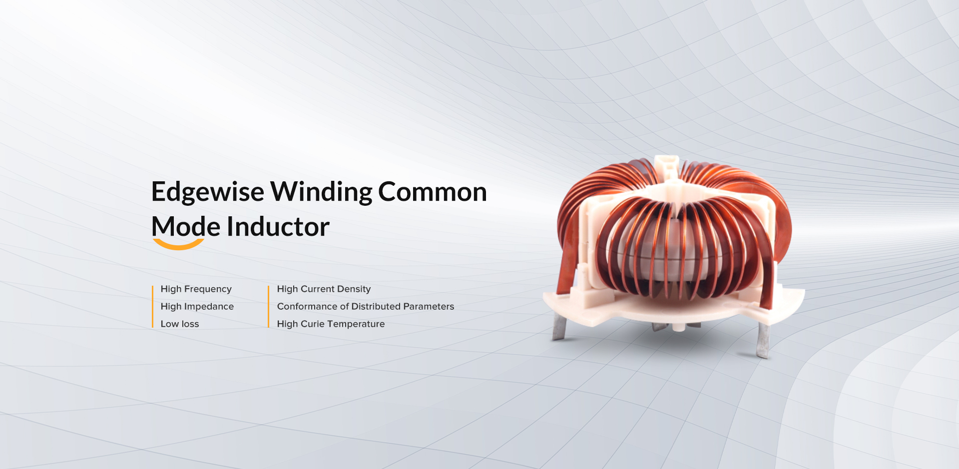 Edgewise Winding Common Mode-inductor