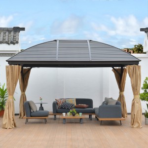 Outdoor Gazebo Canopy, Aluminium Frame Soft Top Outdoor Patio Gazebo