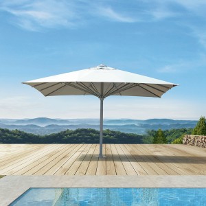 Luxusný dáždnik Market Pillar vhodný do záhrad a kaviarní