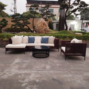 China Armless Sofa Factory –  Patio Conversation Set, Rattan Outdoor Furniture Set – Yufulong