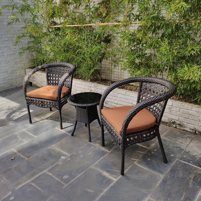 Cadeira de varanda para área externa conjunto bistrô móveis de varanda para jardim, alpendre e quintal