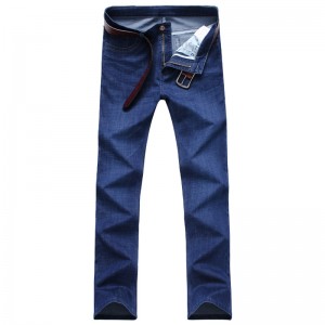 Jeans elásticos con vellón y grosor, versátiles para hombres jóvenes, jeans cálidos y delgados para hombres de invierno