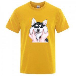 Camiseta de moda para homes con impresión de debuxos animados Camiseta de alta calidade a prezo de fábrica