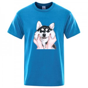 Модна мъжка тениска с анимационен печат, висококачествена тениска с фабрична цена
