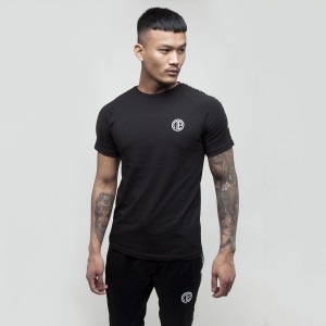 men's t-shirt round neck fitness short-sleeved environment plus size nga t-shirt