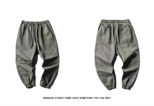 Modne hlače s trodimenzionalnim trodimenzionalnim podijeljenim kombinezonima s više džepova za muškarce