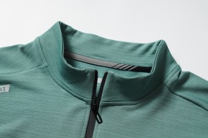 מפעל ישיר לגברים חולצת טריקו עם שרוולים ארוכים באיכות גבוהה צווארון מעמד מזדמן נוח לגברים