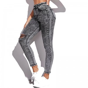 Fashion trend high quality high otlolla high waisted lehloa hlatsoa skinny basali jeans