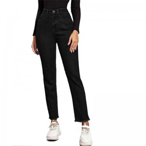 Good quality China Ladies Slim Fit Ankle Length MID-Weight Structured Denim Pants Jeans