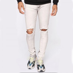Bottom price Latest high waist fashion butterfly print wide leg quality jeans ladies denim trousers