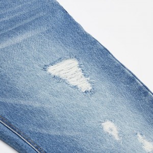 Mode Simple Basic Slim Fit Vasket Rippede Jeans til mænd