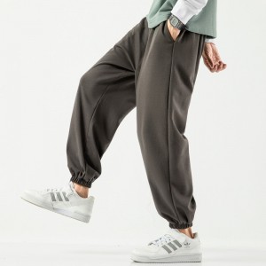 Pantalóns cargo holgados para homes 2021, pantalóns deportivos casuales de gran tamaño, moda simple, cor pura